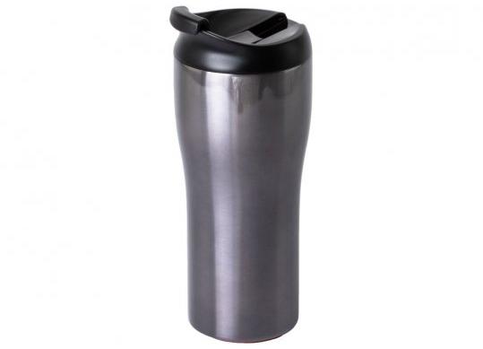 Cana termica cu ventuza Iron 380 ml Neagra O52056-01
