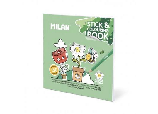 Carte coloram-Verde si creste Milan +150autocolante 54218GS04
