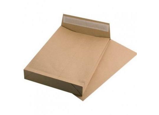 Plic C4 229x324mm GVP (kraft/cu burduf 4cm banda siliconica) G106936