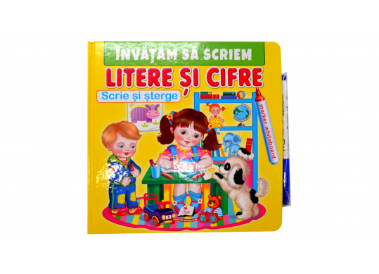 Carte scrie si sterge Invatam sa scriem Litere si Cifre CN479006