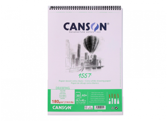 Hirtie bloc Canson 1557 30foi A4+ Dess 180gr C31412A004