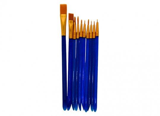 Pensula Conda sintetica 10buc diferite modele miner plastic A1001314