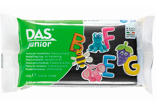 Pasta de modelat Das junior 100g Negru F349305