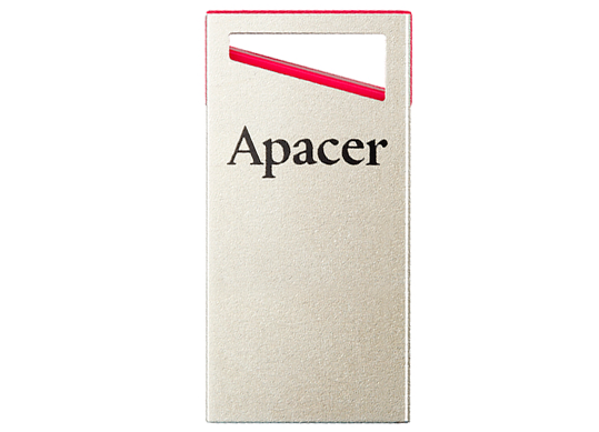 Flash USB: 64GB Apacer AH112 USB2.0 Silver-red AP64GAH112R