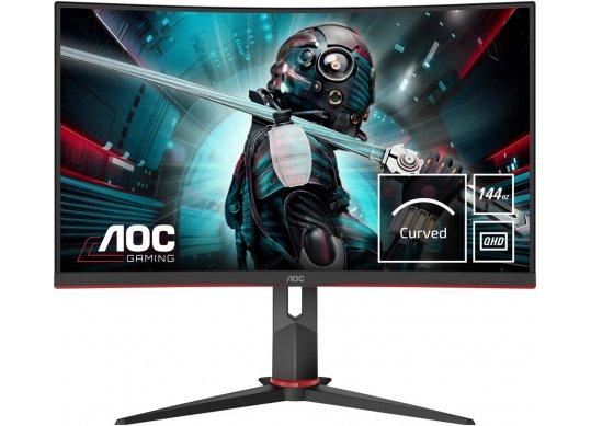 27.0 AOC VA LED CQ27G2U/BK Curved QHD Borderless Black (1ms, 3000:1, 250cd, 2560x1440, 178°/178°, R AOC CQ27G2U/BK