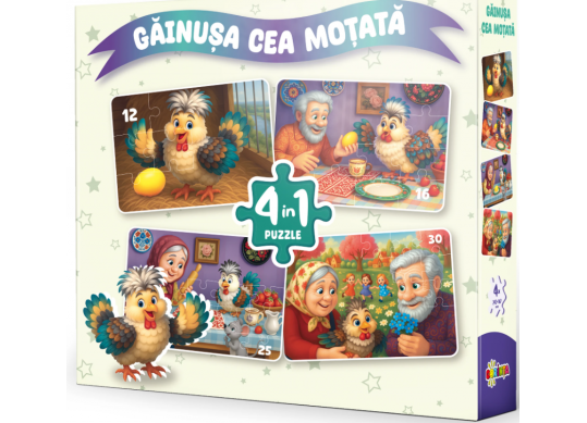 Puzzle 4in1 Gainusa cea motata PD4314