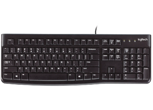 Logitech Keyboard K120 for Business, USB, OEM - RUS LO 920-002522