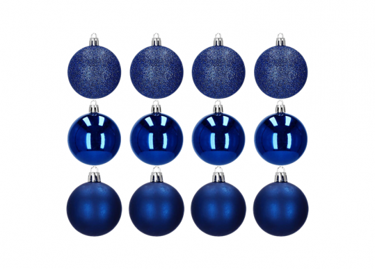 Jucarii pentru Brad tub 12buc/6cm ML28-8(albastru) 232061