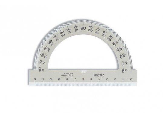 Raportor plastic Koh-i-Noor 180/12.5cm fumuriu KH746239