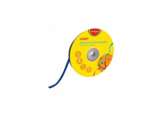 Panglica atlas dubla 0.7mm/25y albastru inchis KR990011