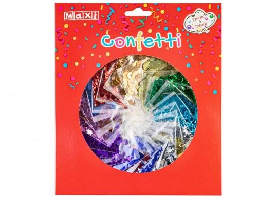 Confetti 24 forme/culori x 2gr,Maxi MX62549