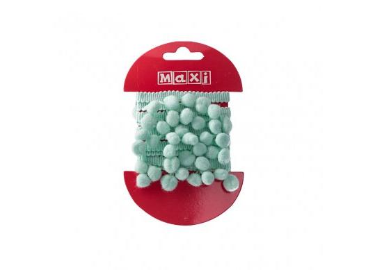 Panglica decorativa Maxi 2m Pom Pom menta BJ21-05062B