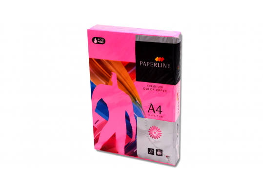 Hirtie color PAPERLINE A4 75gr 500foi HP Red IT350
