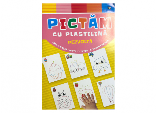 Carte coloram A4 CP cu plastilina C003866