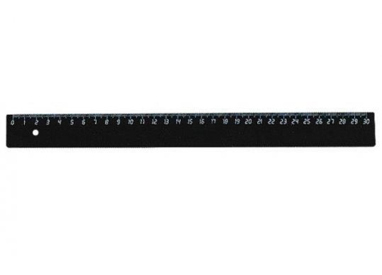 Rigla plastic 30cm Economix (neagra) E81319