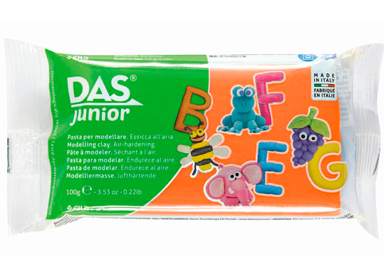 Pasta de modelat Das junior 100g Oranj F349310