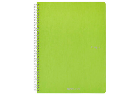 Sketchbook A5 70 foi Ecoqua PM Neutro lime cu spira 19148007