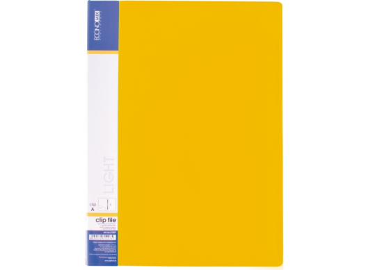 Mapa plastic Clip A Light Economix (galbena) E31207-05