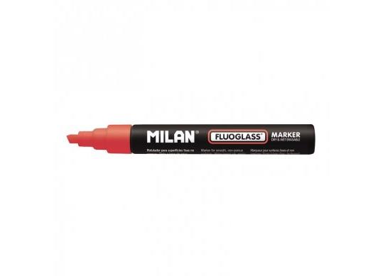 Marker Fluoglass Milan rosu 2-4mm blister BWM10387