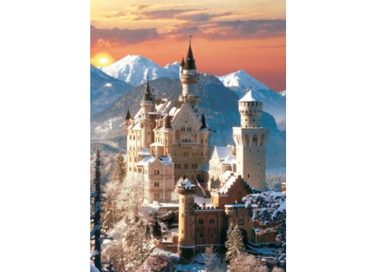Tablou cu DIAMANTE 40x50 Castelul Neuschwanstein (fara sasiu) GLE76002