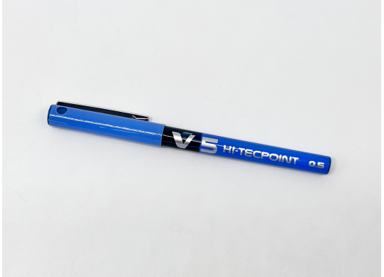 Roller Pilot V5 Hi-Tecpoint, 0.5 mm, albastru PBX-V5L