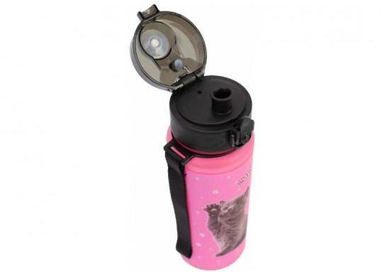 Sticla de apa 500 ml (plastic) roz MX61333