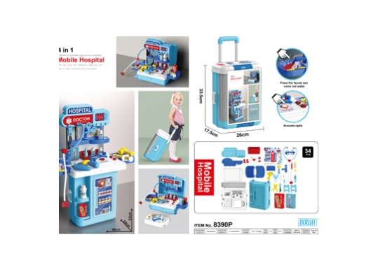 Jucarie Mobile Hospital 4in1 (Valiza) 8390P