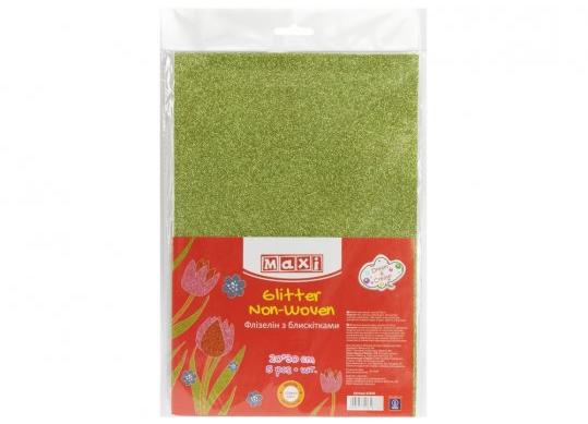 Flizelin cu Sclipici 20x30cm, 220gr/m2 Verde MX61882