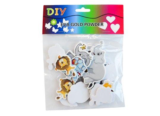 Accesorii Craft hirtie gumate adez. Elefant,leu. 219239