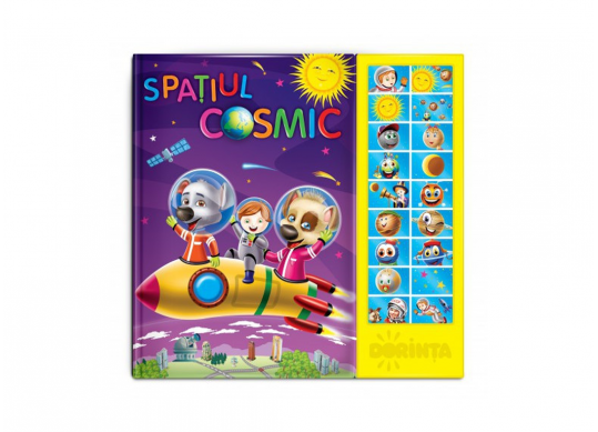 Carte cu sunete A4 Spatiul Cosmic(P.D.) PD3295