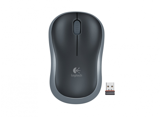 Mouse Wireless Logitech M185 Swift Grey, Grey/Black LO 910-002238