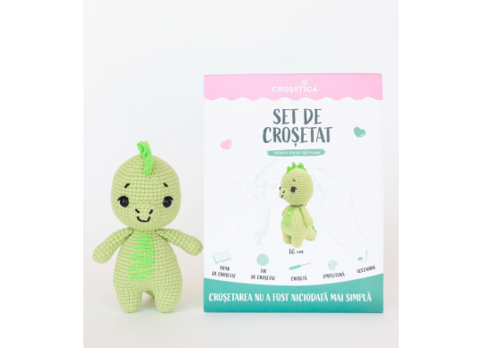 Set de crosetat-Crosetica (dinozaur) CR22468