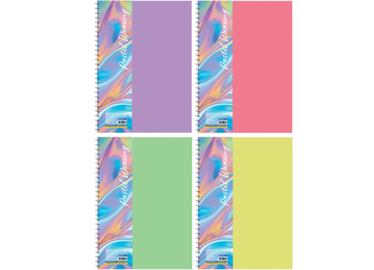Carnet B5 60foi spira laterala-coperta pastel plastic E20313