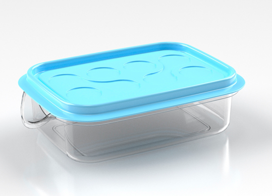 Container plastic 1.0 Lt, Luna 000576