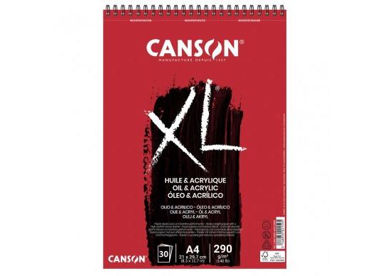 Sketchbook A4 Canxl ulei-Acril 30 foi 290 gr cu spira C400110401