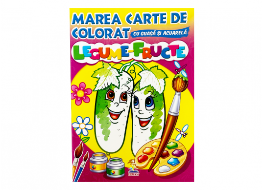 Carte Marea carte de colorat Legume, fructe (acuarela) CN664087