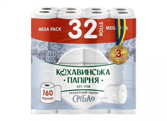 Hirtie igienica Kohavinka 32 role, 3 pliuri, 18.40m, Silver 451306