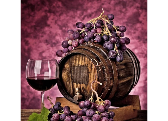 Tablou cu DIAMANTE 30x40 Butoi cu vin (fara sasiu) GLD62851