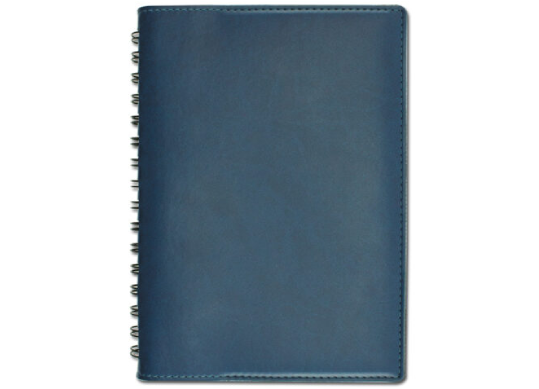 Agenda nedatata A5 de lux Cometa cu spira Albastra CAG2207BL