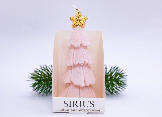 Lumanare parfumata Brad cu stea NY023