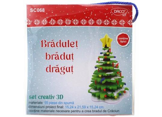 Accesorii DacoArt Set creativ-Bradulet bradut dragut SC068