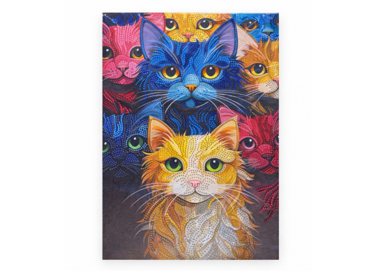 Tablou cu DIAMANTE 27x33 Pisicute ML25-5 ASX86260