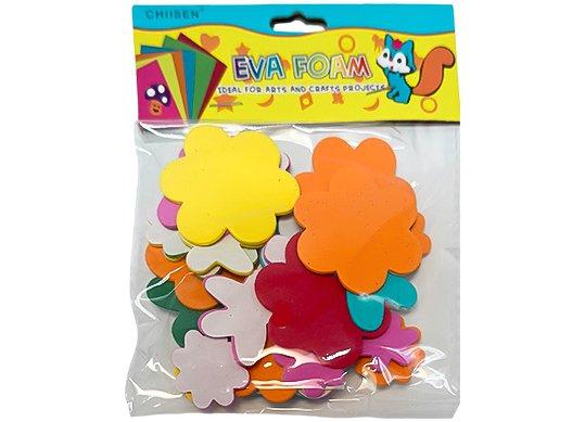 Accesorii Craft hirtie gumate adez. Flori mix 218980