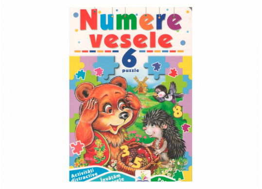 Carte numerele vesele + 6 puzzle CN669631