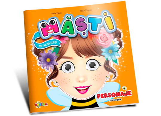 Carte Masti cu activitati. personaje pentru fete PD1078