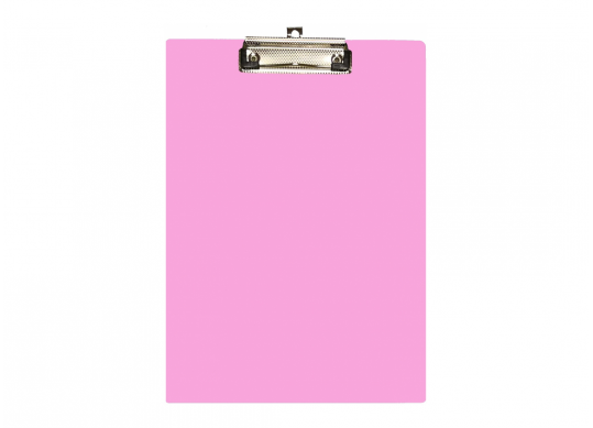 Clipboard simplu A4 roz (Plastic) E30156-89