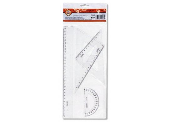 Rigle Set 30cm Koh-i-Noor geometrie transparent KH750900