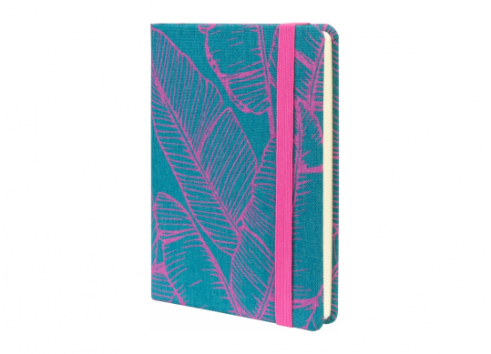 Carnet A6 128foi BANANA, linie (cop.textil) O27192-01