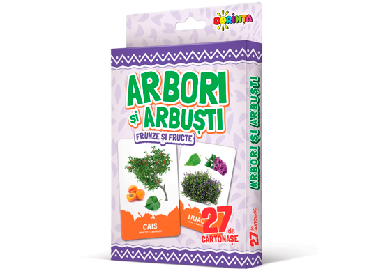 Carte Arbori si arbusti, frunze si fructe. (27 cart.) PD0835