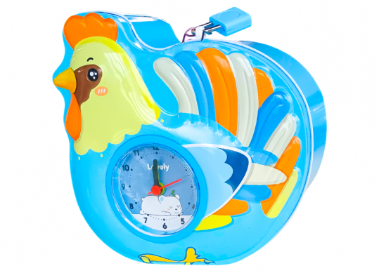 Pusculita metal cocos cu ceas (ML24-4) S-61-2